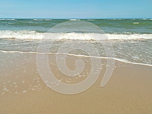 Sand on the beach as background