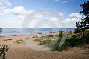Sand beach by the Baltic Sea
