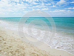 Sand,beach in cuba photo