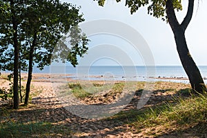 Sand beach of Gulf of Finland