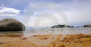 Sand beach of Lake Tahoe