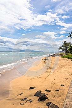 Sand beach in Maui, Hawaii