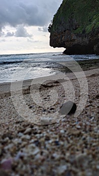 Purity of water sea and white sand