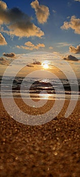 sand on the beach with sheen