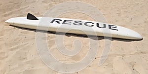 Sand beach surf board for rescue lifeguard