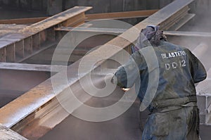 Sand blasting photo