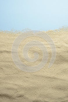 Sand and blue background