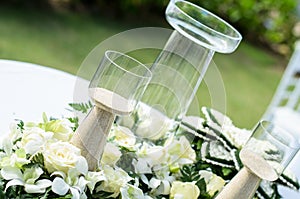 Sand and bottle for western wedding ceremonies