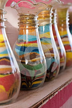 Sand bottles souvenirs