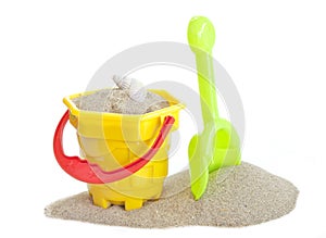 Sand bucket and spade toy