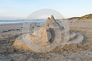 Sand castle on the beach near Cap Gris Nez