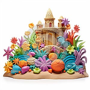 Sand Castle Dreams: Imagining Playful Patterns on the Seashore