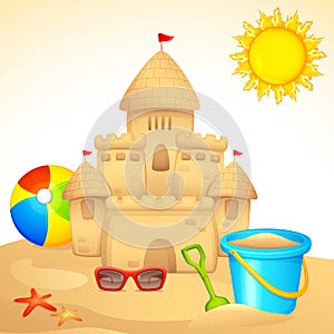 Sand Castle with Sandpit Kit