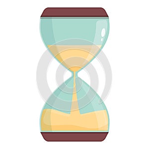 Sand clock alarm icon cartoon vector. Web dial image