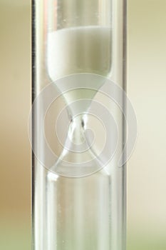 Sand clock with glass