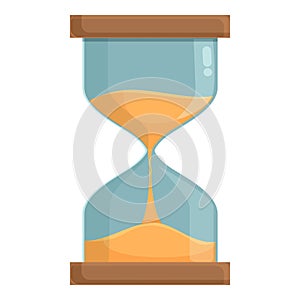 Sand clock icon cartoon vector. Digital design