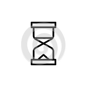 sand clock icon. Simple thin line, outline vector of Time icons for UI and UX, website or mobile application