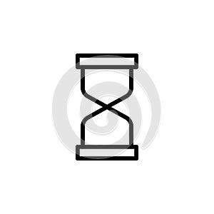 sand clock icon. Simple thin line, outline vector of Time icons for UI and UX, website or mobile application