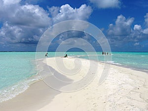 Sand and Clouds of Maldives photo