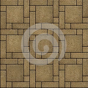 Sand Color Paving Slabs in the form of big Square