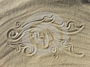 Sand decoration