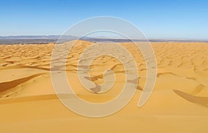 Sand desert dunes panorama