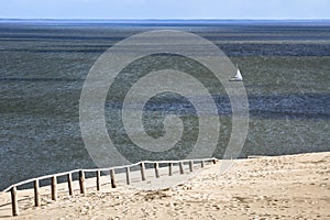 Sand dune in Curonian Gulf