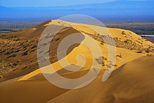 Sand dune in desert