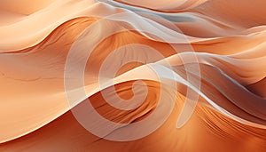 Sand dune landscape with vibrant colors and curves generated by AI