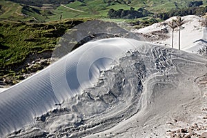 Sand dune on New Zealand`s wild west coast