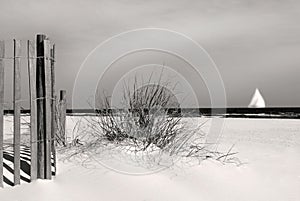 Sand Dune and Sail Boat