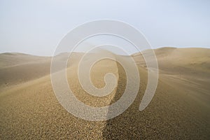 Sand dune and sand waves in the Gobi Desert in China, Gobi Desert, China