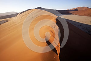 A sand dune Sossusvlei, Namibia