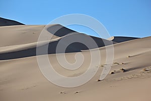 The sand dune before sunrise