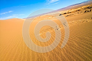 Sand dune at Valle de la Luna photo