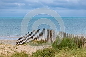 Sand dunes at Agon-Coutainville in Normandy