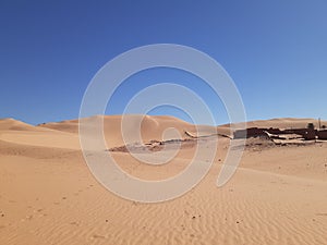 Sand dunes in Algerian Desert