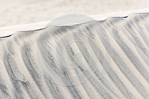 Sand dunes along the western coast of the Baja peninsula