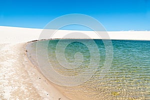 Sand Dunes ans Lagoons in Lencois Maranhenses, Brazil