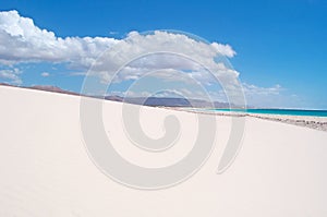 Sand dunes in Aomak beach protected area, Socotra island, Yemen, relax, honeymoon, escape