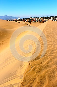 Sand dunes around the Concon coastline