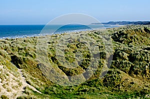 Sand Dunes and beach in Wexford