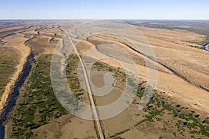 Sand dunes and the birdsville track, South Australia photo