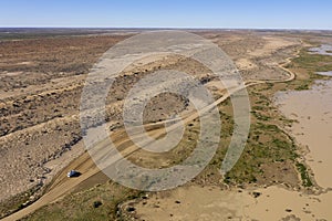 Sand dunes and the birdsville track, South Australia photo