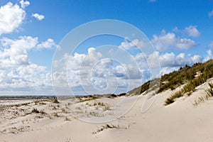 Sand dunes of Blaavand beach, south Jutland photo