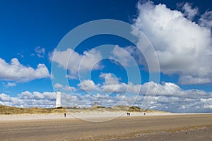 Sand dunes of Blaavand beach, south Jutland photo