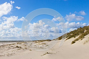 Sand dunes of Blaavand beach, south Jutland photo