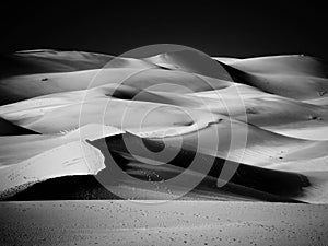 Sand Dunes, black and white version
