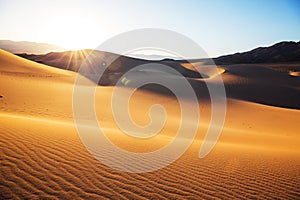 Sand dunes in California