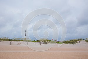 Sand Dunes and Cape Lookout Lighthouse